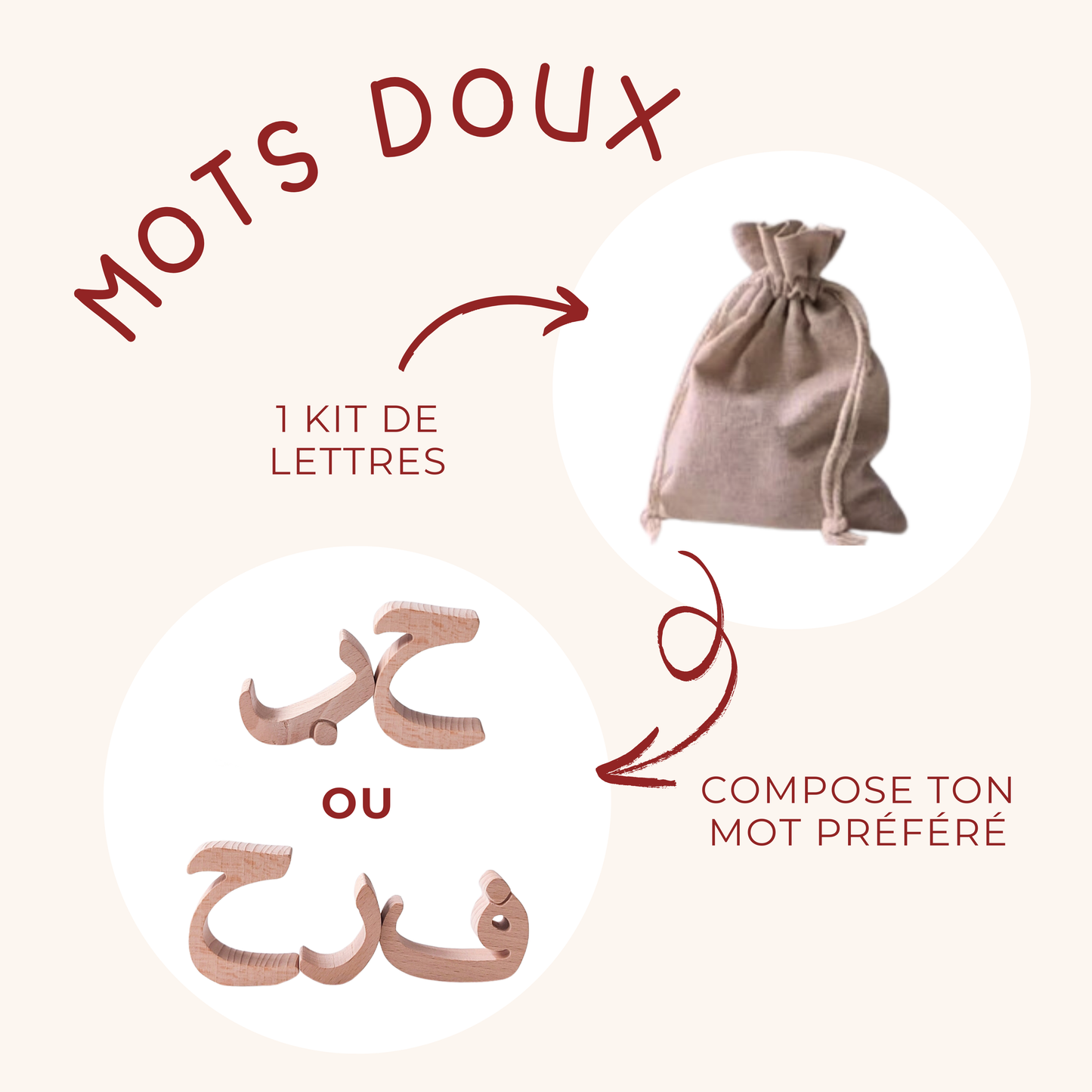 Mots doux en bois